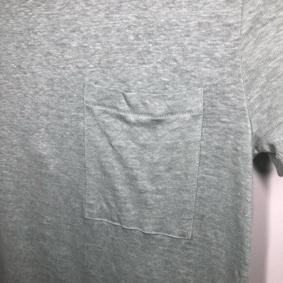 J.  Crew Light Mint Linen Crewneck T-Shirt Size XS - Picture 4 of 9
